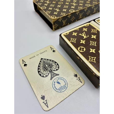 fake louis vuitton style red playing cards|louis vuitton wallet false.